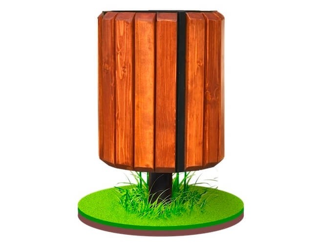 14505 БРАМЕН на 1 стойке, урна уличная LAB.Space  - Вид №3