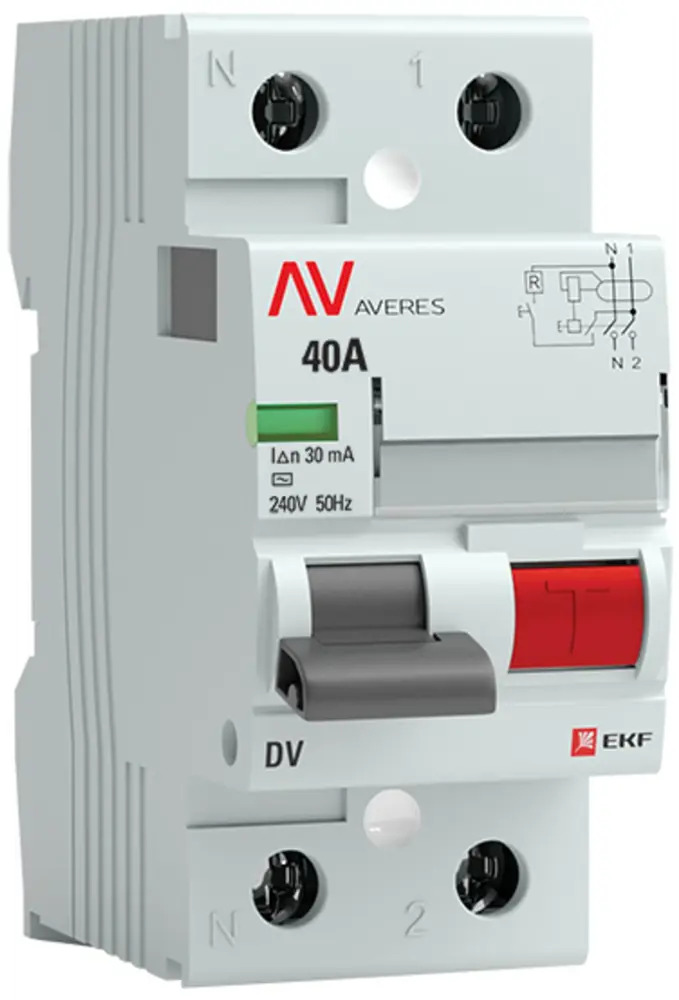 УЗО EKF Averes DV - защита от токов утечки для дома 84579893
