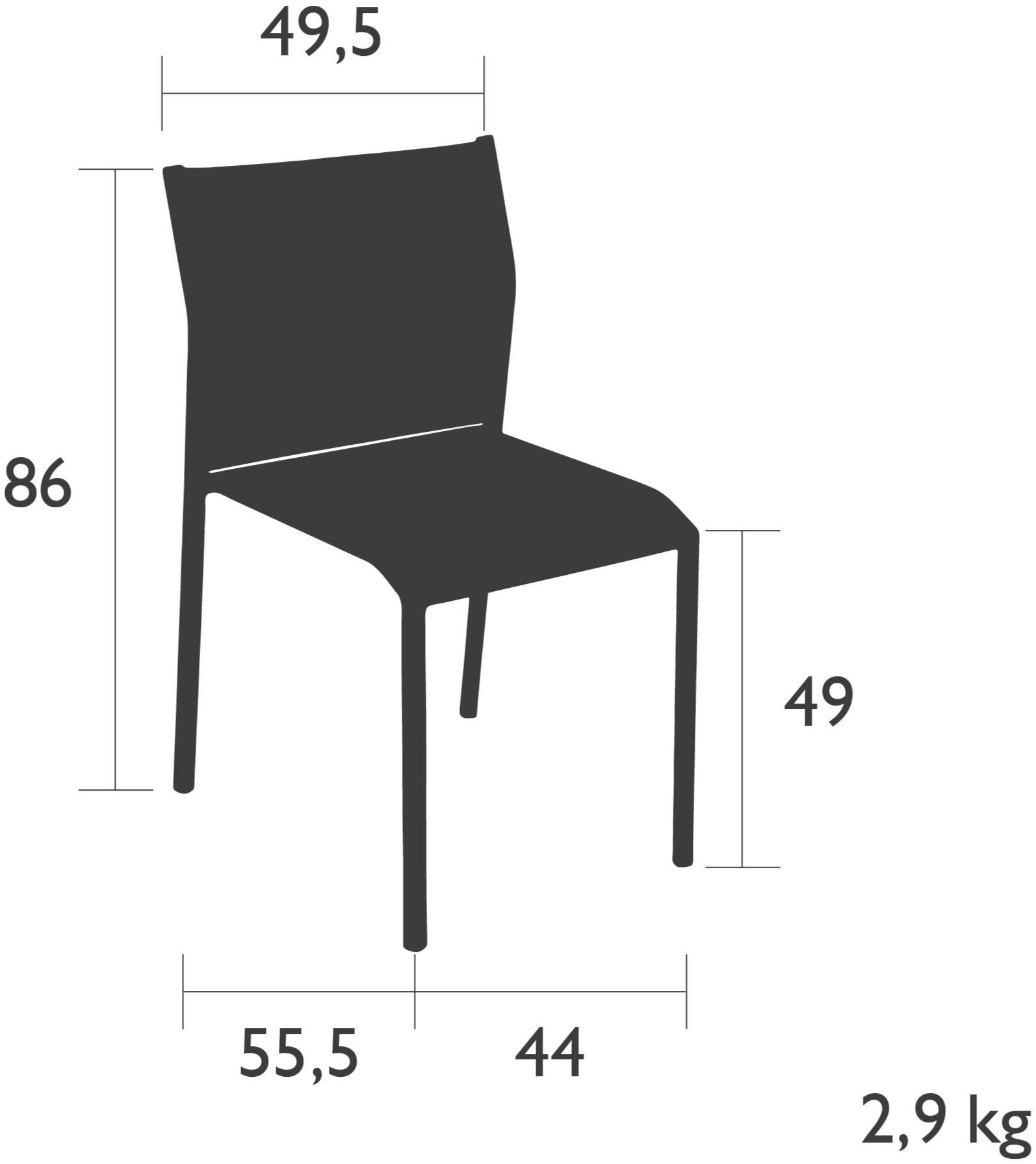Fermob Штабелируемый садовый стул из батилина® Cadiz 8701 - Вид №3