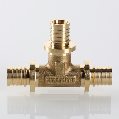 VTm.431.BG.202016 Фитинг аксиальный универсальный – тройник надвижной Valtec 20 (2,8) мм х 20 (2,8) мм х 16 (2,2) мм  - Вид №4