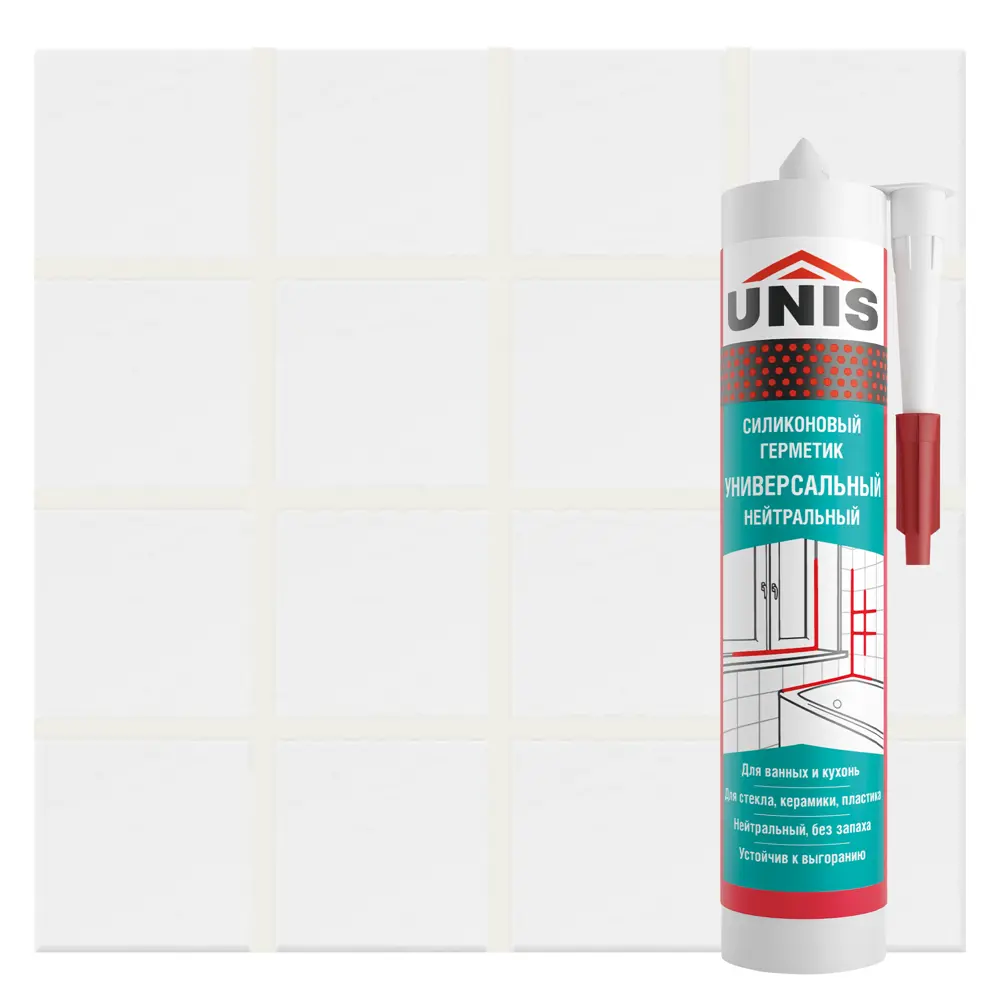 Герметик силиконовый Unis UN-80 жасмин 300 мл Santreyd STLM-2117177