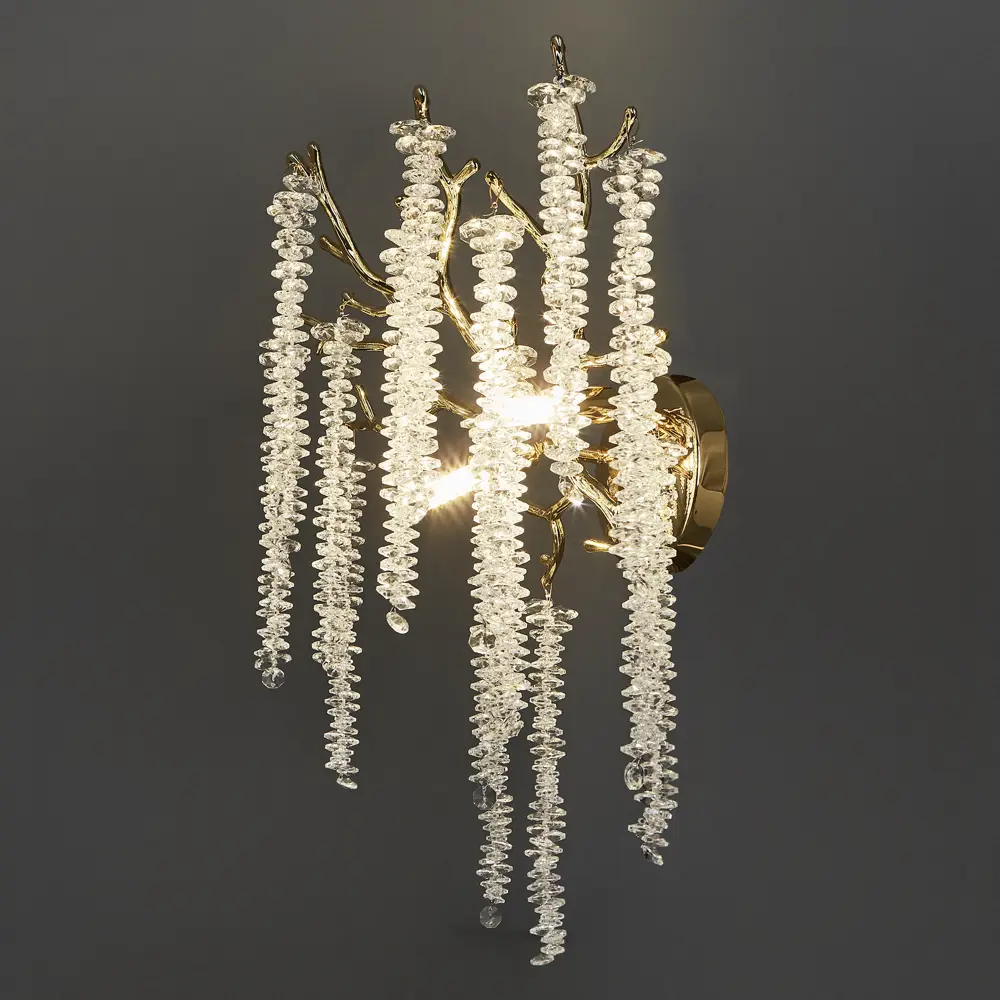 Santreyd Бра Лайма — золотистый настенный светильник с двумя плафонами 88673948 STLM-0934855 - Вид №1