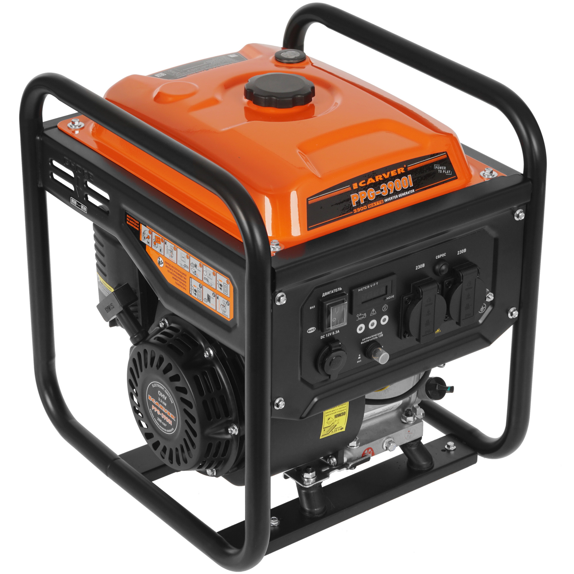 Электрогенератор   бензиновый Carver PPG-3900I 9967101 STDN-0078272