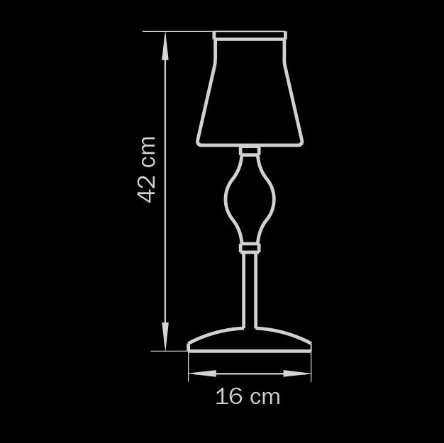 Настольная лампа Lightstar Escica 806910 LIGHTSTAR КЛАССИЧЕСКИЕ 079879 Белый;серебро  - Вид №1