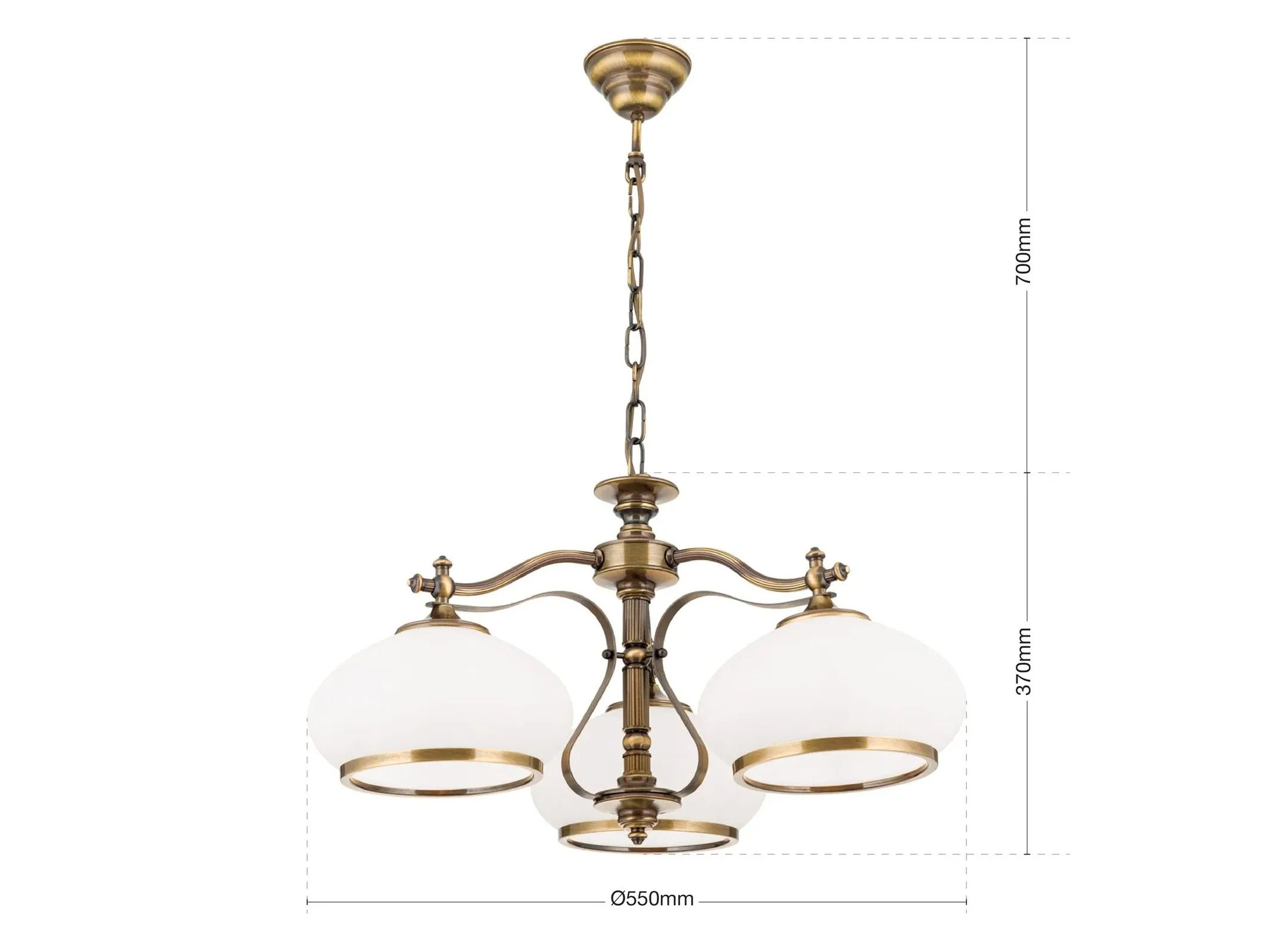 Опаловая стеклянная люстра Orion ARCH-00132183 - Вид №6