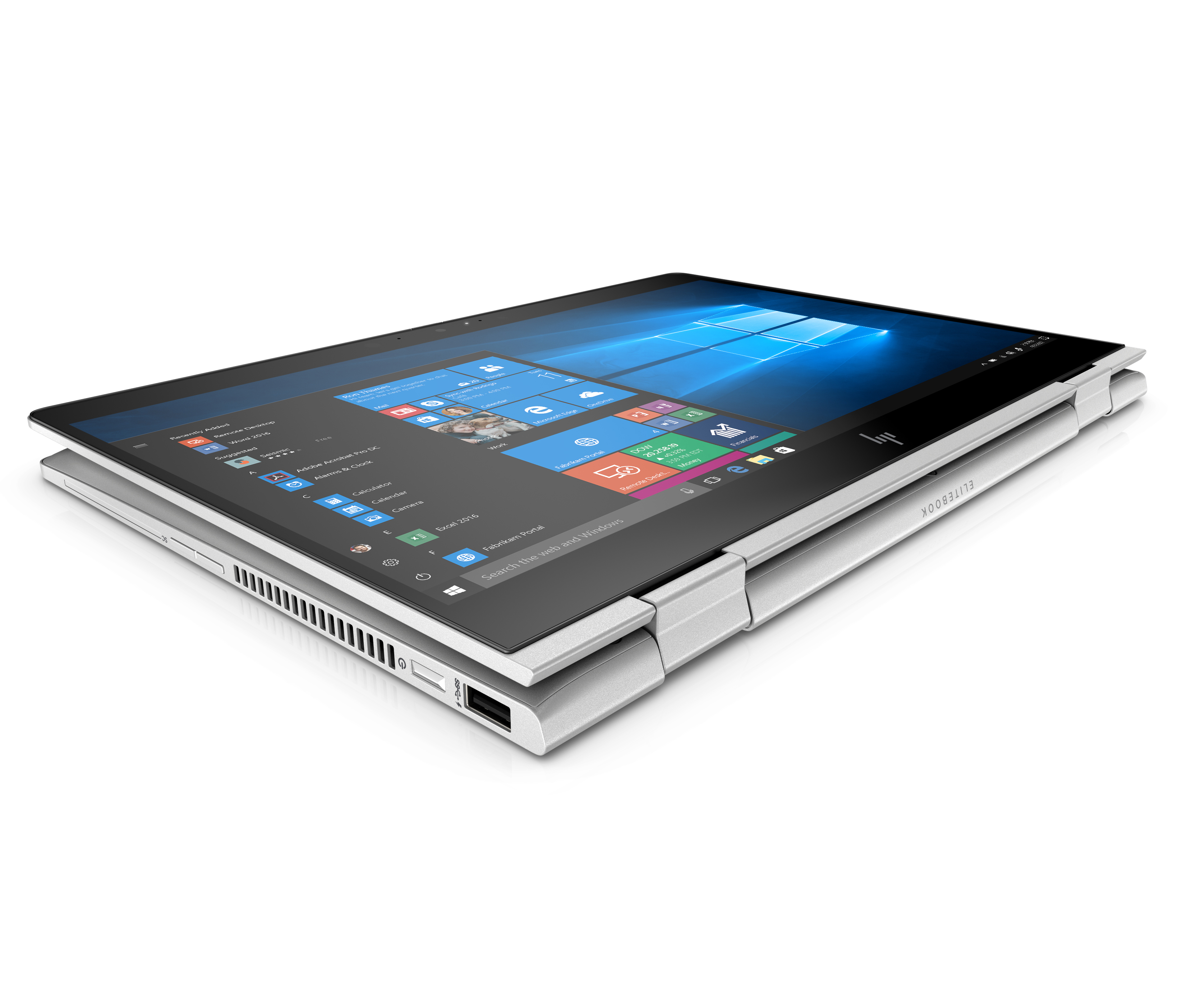 6XE11EA#ACB elitebook x360 830 g6 13.3"(1920x1080)/touch/intel core i7 8565u(1.8ghz)/32768mb/1000pcissdgb/nodvd/int:intel hd graphics 620/lte/3g/53whr/war 3y/1.35kg/silver/w10pro + 1000 nit sure view HP Santreyd  - Вид №4