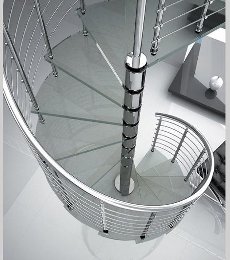 MOBIROLO Винтовая лестница из стали и стекла sun-id-1450963 - Вид №1