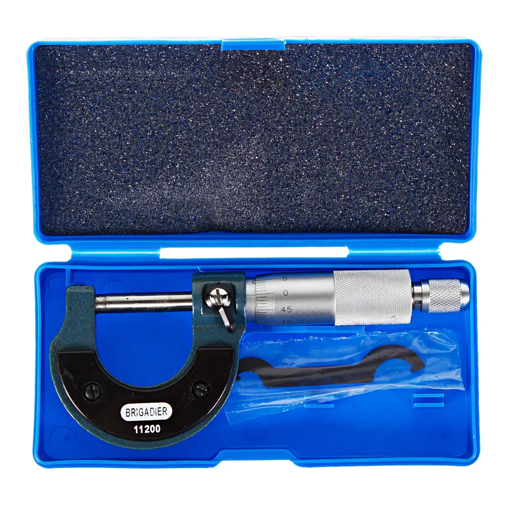 Микрометр наружный механический BRIGADIER 0-25 мм для точных измерений 15310343 STLM-1581657 - Вид №1