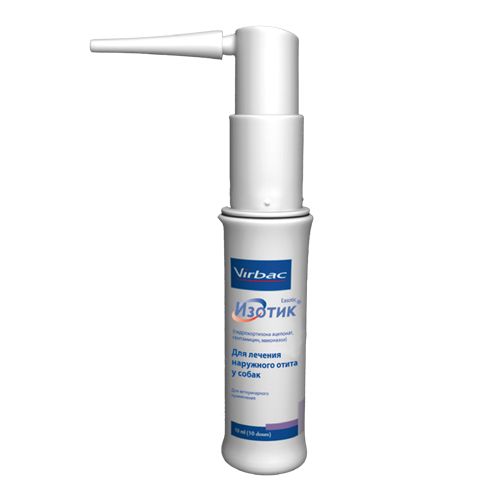 ПР0030565 Ушные капли Изотик, противомикробный/грибковый 10мл VIRBAC 