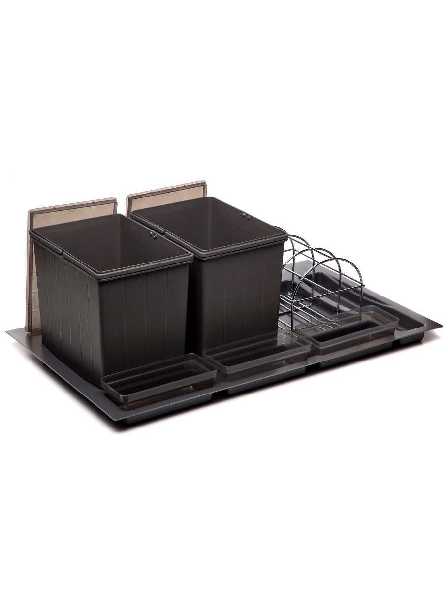 Система сортировки мусора Omega Duet 900/31 Anthracite NAVAKO 10129 - Вид №2