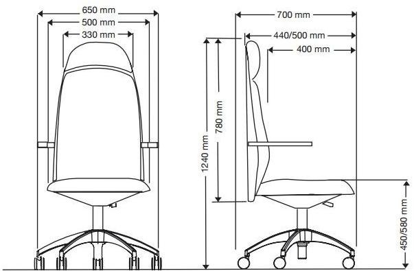 MASCAGNI Кресло исполнительное на 5 спиц с высокой спинкой Tao sun-id-1416970 - Вид №6