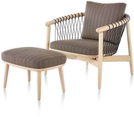 Herman Miller Подставка для ног из дерева и ткани Crosshatch sun-id-1412888 - Вид №3