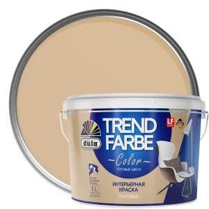 Краска для стен и потолков Trend Farbe цвет Очищенный миндаль 1 л 81970716 STLM-2033212