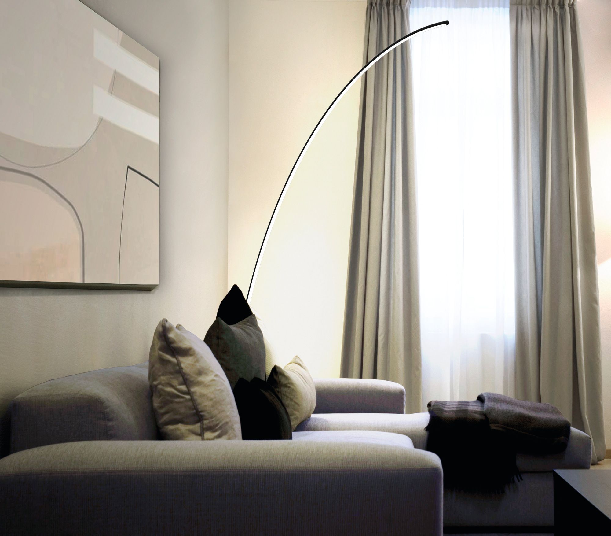 Алюминиевая светодиодная дуговая лампа EGOLUCE запятая ARCH-00025256 - Вид №2