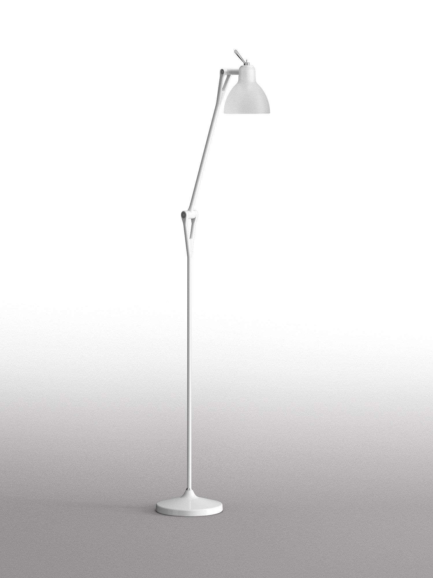 Торшер из стали и стекла с гибкой рукояткой Rotaliana Luxy ARCH-00083387 - Вид №4