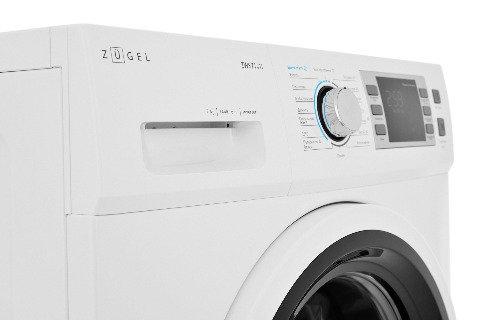 9982985 Стиральная машина ZUGEL ZWS7141I белый STDN-0062929 - Вид №7
