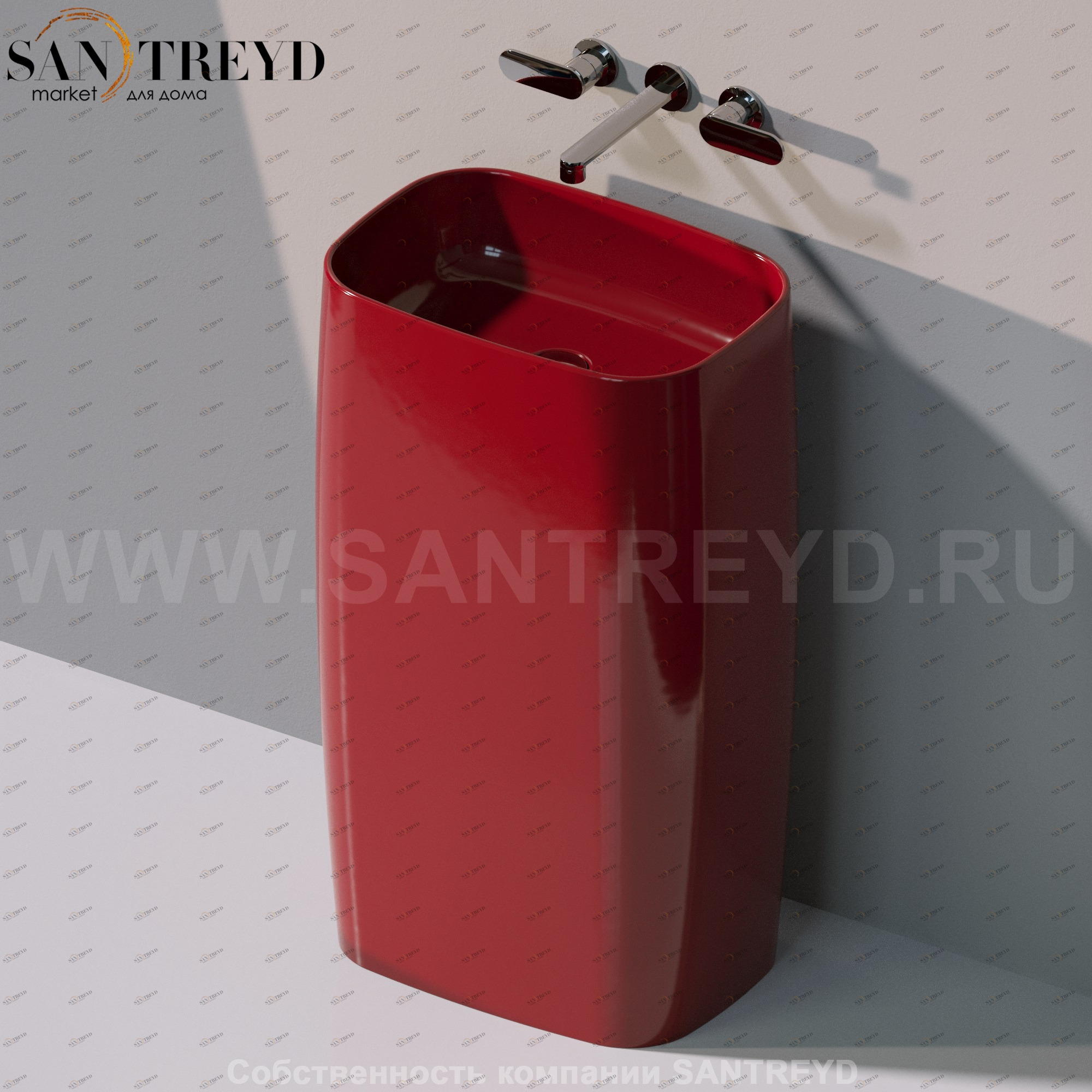 FG52P3011 Напольная раковина стоящая прямоугольная Ceramica Flaminia Flag