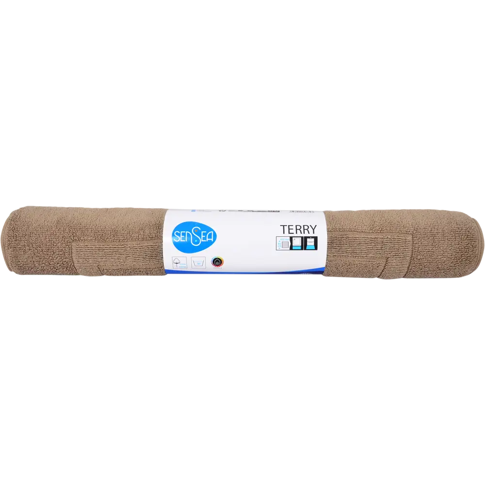 Коврик для ванной комнаты Sensea Terry 50x80 см цвет бежевый 82252868 STLM-2135302 Без серии - Вид №3