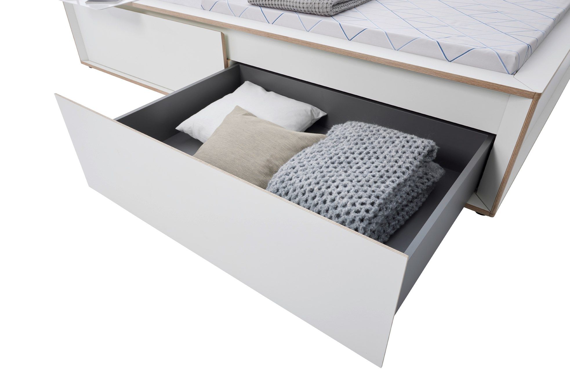 Двуспальная кровать-контейнер из многослойного материала Müller Small Living SPAZE ARCH-00061252 - Вид №14