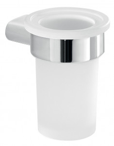 A110(13) Gedy G-Azzorre, настенный стеклянный стакан, цвет хром