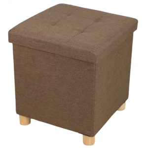 Пуф складной 38x38x43 см цвет коричневый