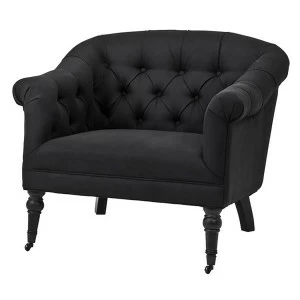 Кресло Bentley от Eichholtz черное EICHHOLTZ ДИЗАЙНЕРСКИЕ, EICHHOLTZ 062258 Черный