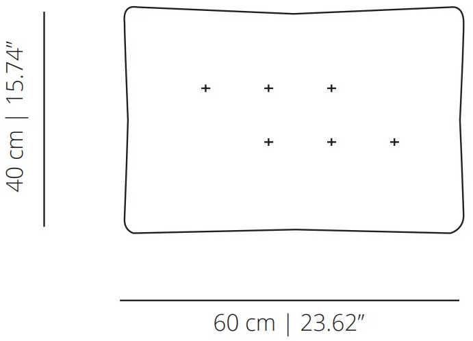 Viccarbe Прямоугольная подушка из гусиного пуха  Ap60  - Вид №6