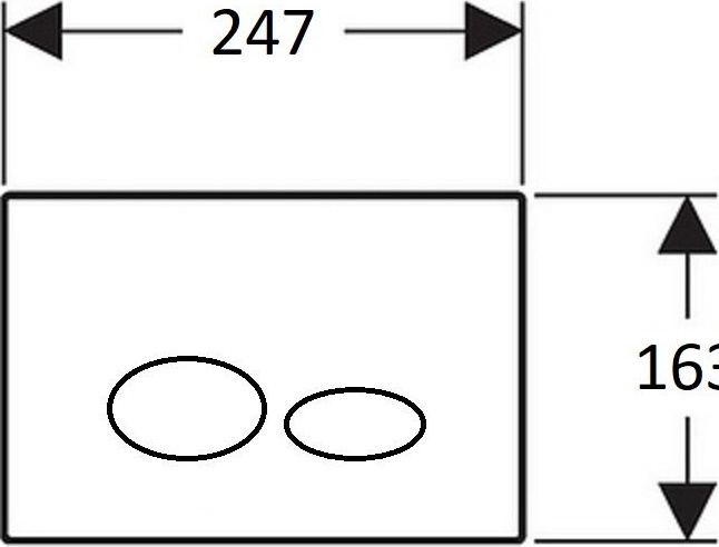 GP9002.05 Кнопка для инсталляции TERRA БАЗАЛЬТ Creavit Terra - Вид №1