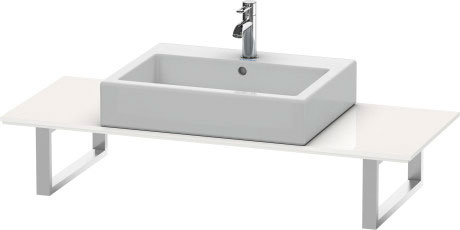 XL013C04343 X-Large Консоль для накладных раковин и встраиваемых умывальников Базальт матовый, декор Duravit - Вид №2