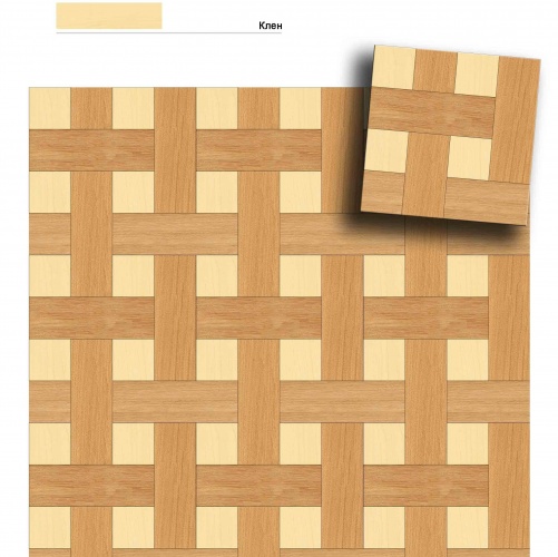 Художественный паркет Da Vinci Щитовой 26-461 Дуб (Гладкая) 500х500 мм 26010461 - Вид №1