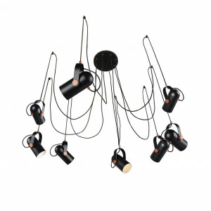 Подвесная люстра Favourite Ampolla 2007-8P FAVOURITE ДИЗАЙНЕРСКИЕ, AMPOLLA 108660 Черный