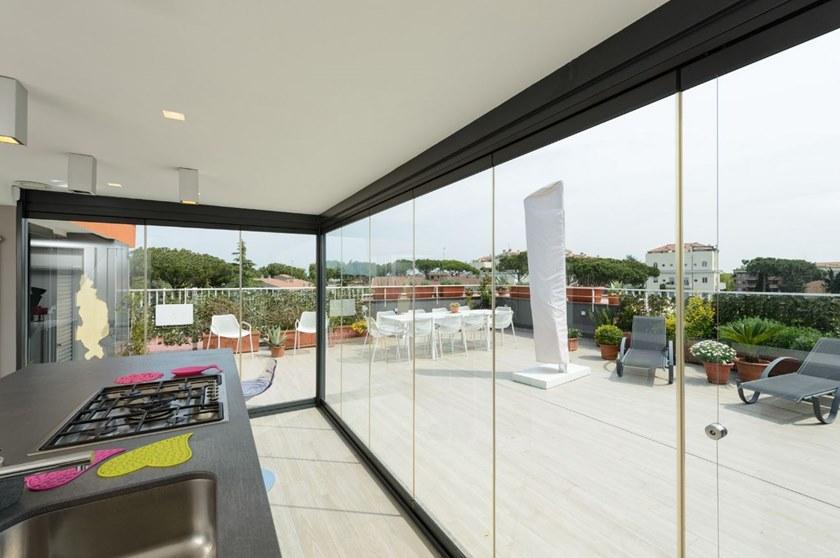 SUNROOM Складное алюминиевое окно Sistemi tuttovetro sun-id-1384371 - Вид №13