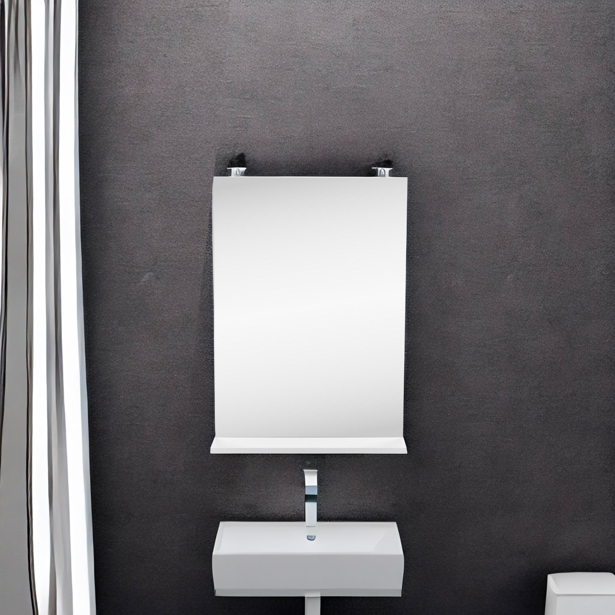 89125486 Зеркало с полкой 52.5х71 см Т-50 STLM-0078736 Santreyd  - Вид №5