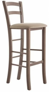 Palma Высокий табурет из бука со спинкой Venezia 2ai.i2