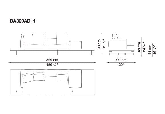Кожаный диван B&B Italia док ARCH-00130675 - Вид №87