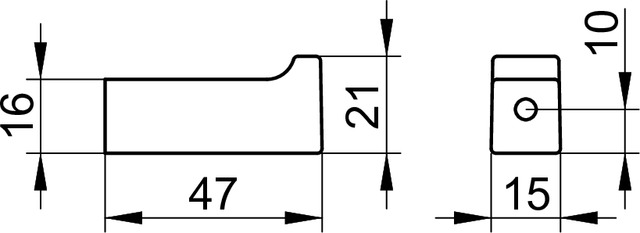 11114030000 Крючок для полотенца KEUCO Edition 11 - Вид №3
