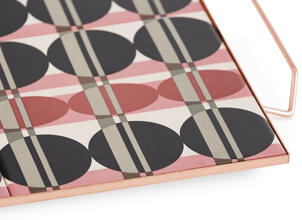 100558 Поднос квадратный Pink 40x40 GAN Mix & Match  - Вид №1