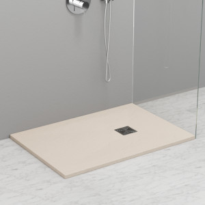 703365 Душевой поддон из минерального литья КРЕМОВЫЙ МАТОВЫЙ в комплекте с сифоном, Kerasan DOCCIA Италия
