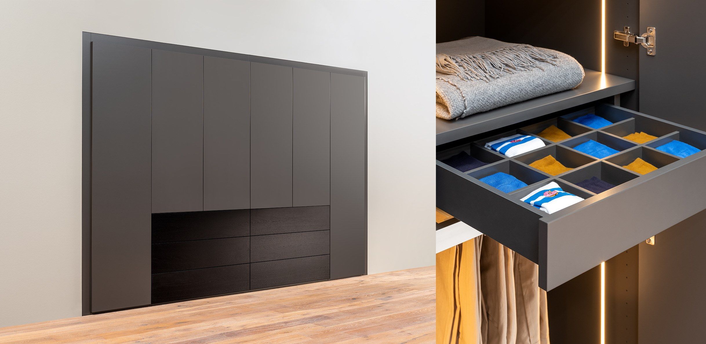 Деревянный шкаф с комодом Rolf Benz Rolf Benz 9200 узкий ARCH-00086875 - Вид №3