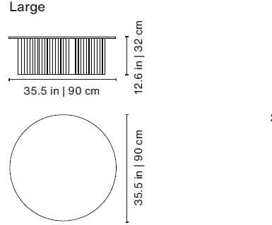 Стальной круглый низкий журнальный столик RS Barcelona Plec ARCH-00038257 - Вид №19
