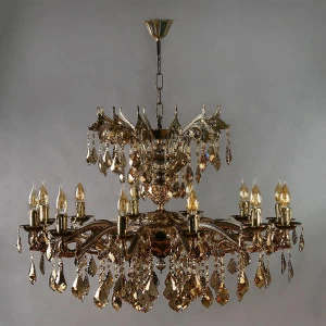 Подвесная люстра Ambiente Leon 2128/12+12 PB Honey Leaf бронза AMBIENTE ДИЗАЙНЕРСКИЕ, LEON 188273 Бронза