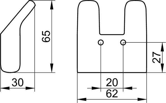 12713010000 Крючок для полотенца KEUCO Collection Moll - Вид №2