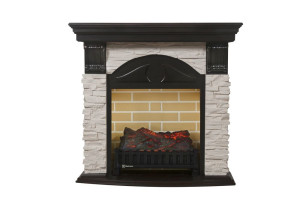 15634733 Портал камень белый, шпон венге Firelight Torre C