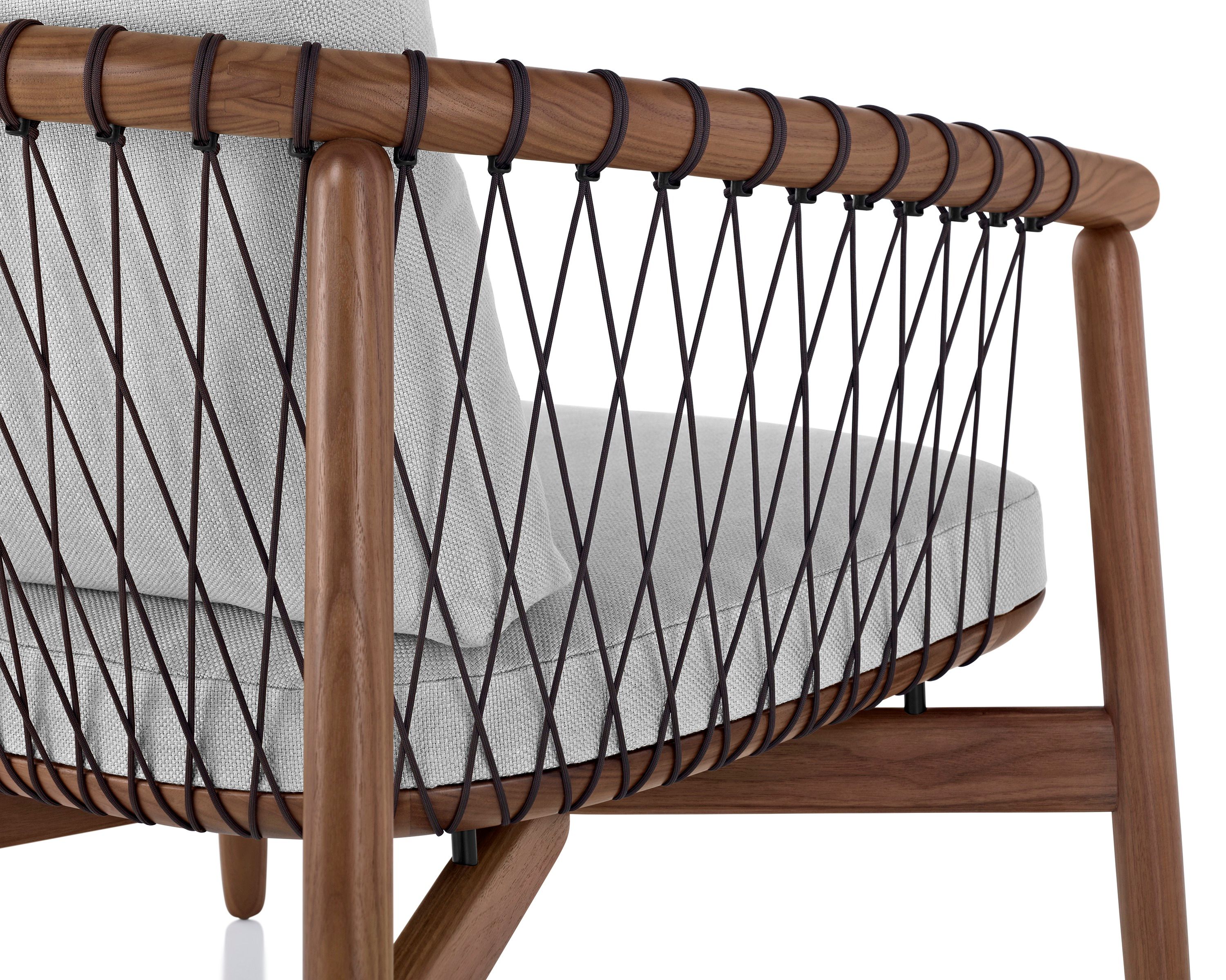 Кресло из дерева и ткани с подлокотниками Herman Miller Crosshatch ARCH-00123148 - Вид №10