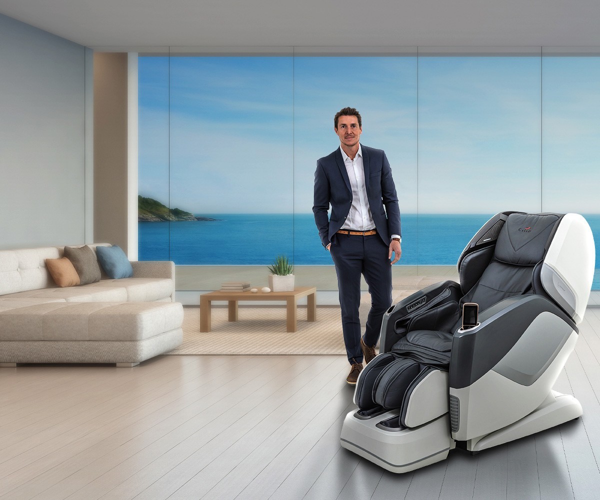 Casada Aura Массажное кресло бело-серое CASADA  - Вид №3