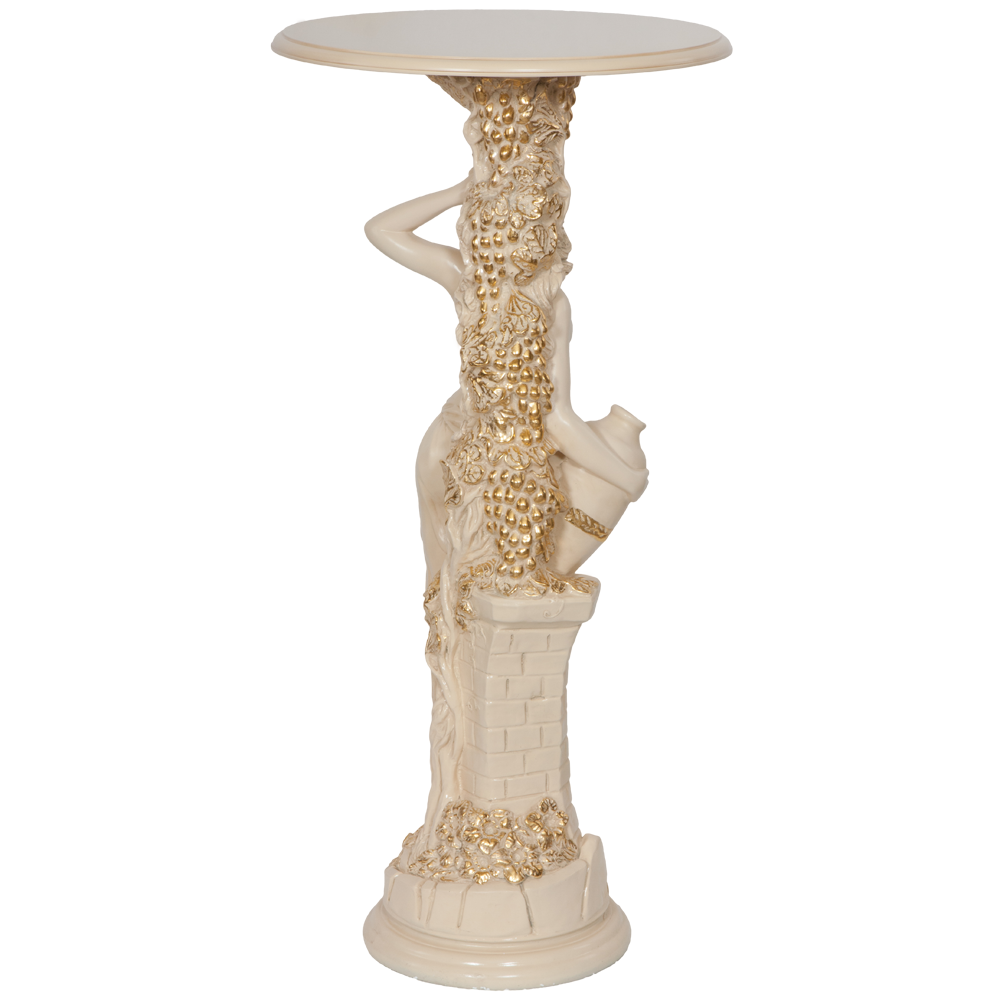 13055+11486 Подставка декоративная Девушка с кувшином Айвори BOGACHO  - Вид №13