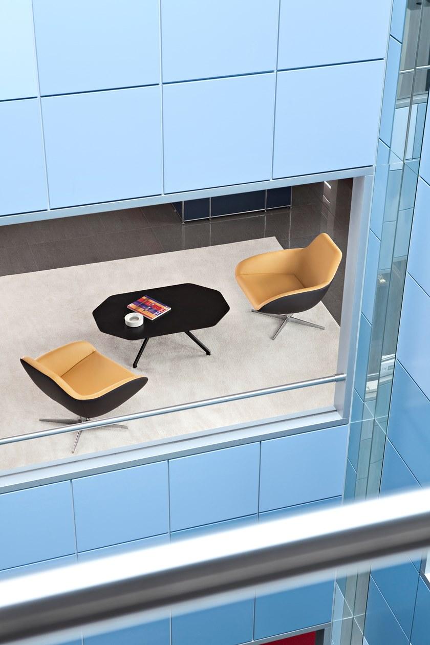 ALMA DESIGN Низкий журнальный столик из фанерованной древесины X table sun-id-1370311 - Вид №2