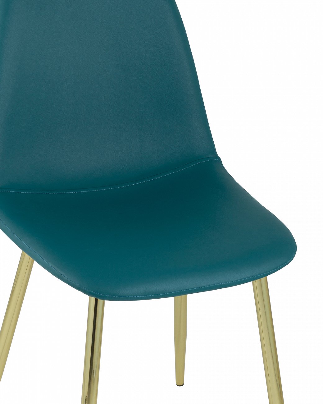 Стул со спинкой темно-зеленый с золотыми ножками "Валенсия" STOOL GROUP ДИЗАЙНЕРСКИЕ, ИНТЕРЬЕРНЫЕ 00-3881779 Зеленый  - Вид №4
