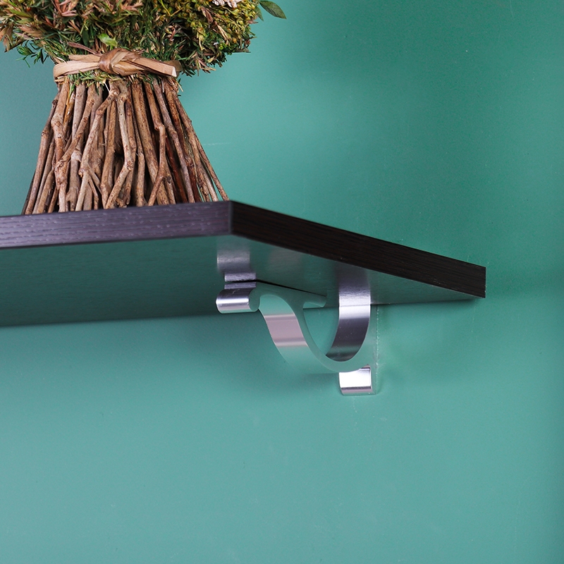 Полка прямоугольная , 800x250x16 мм, дуб венге LJPS0303 Public Steel Россия  - Вид №1