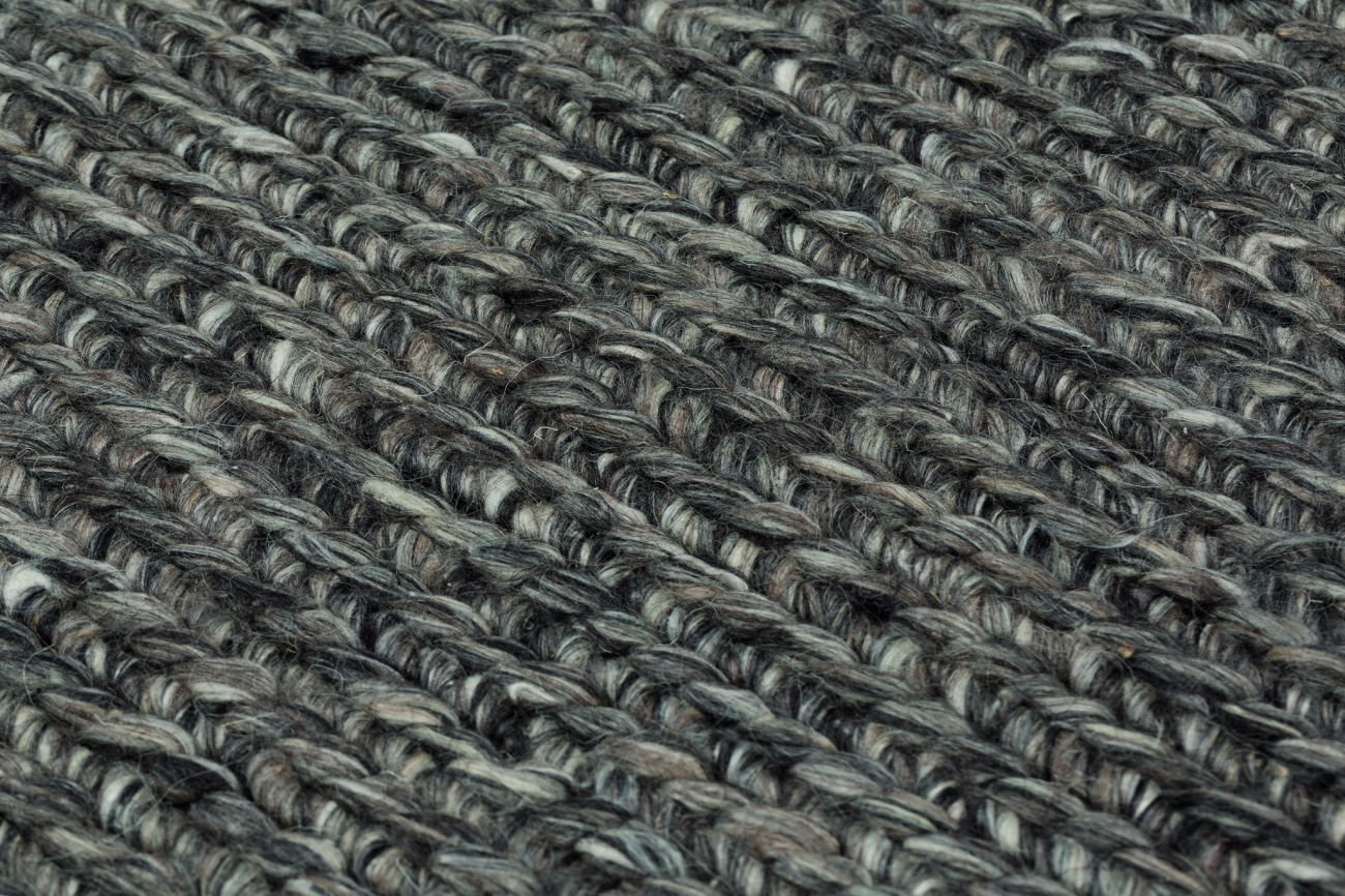 Ковер Suelo Угольный 160*230 CARPETDECOR ДИЗАЙНЕРСКИЕ, HANDMADE 240204 Черный  - Вид №1